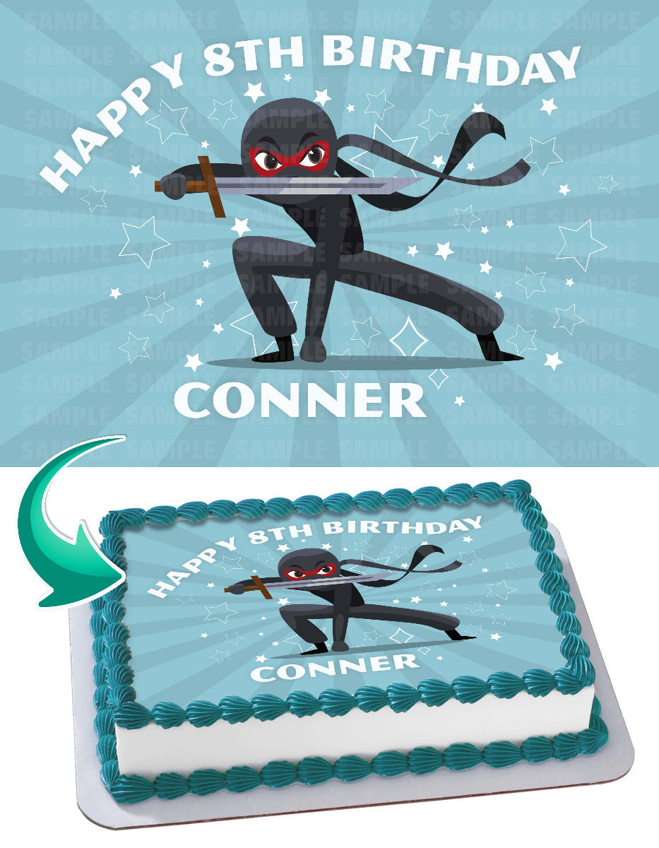Ninja Warrior Edible Cake Topper