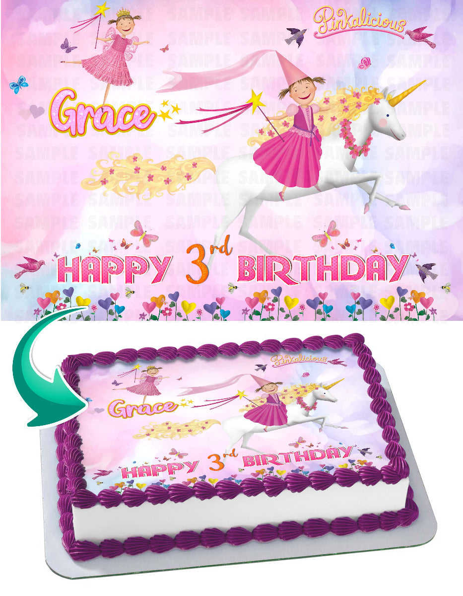 Pinkalicious Edible Cake Topper