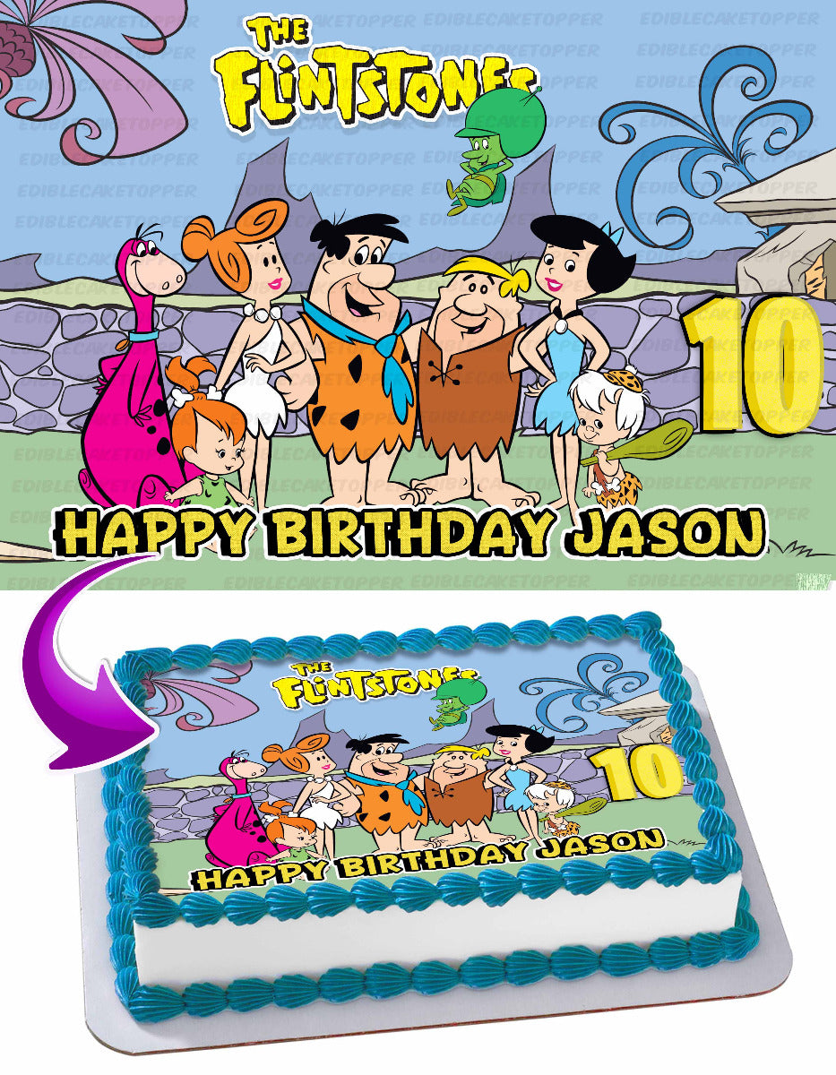 The Flintstones Edible Cake Topper