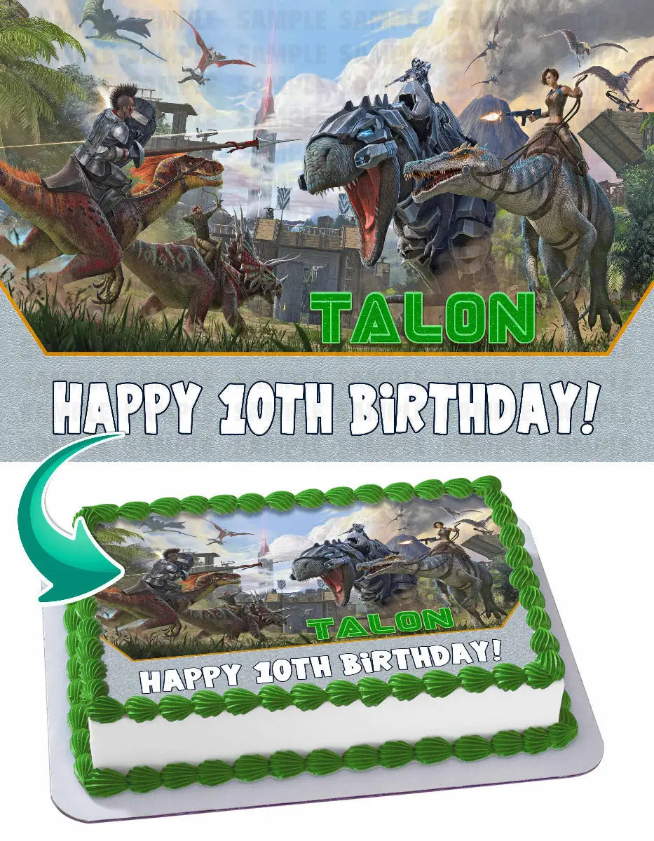 ARK Survival Evolved SVR Edible Cake Topper