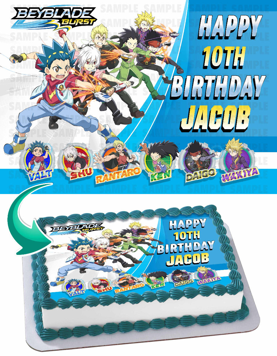 Beyblade Burst Edible Cake Topper
