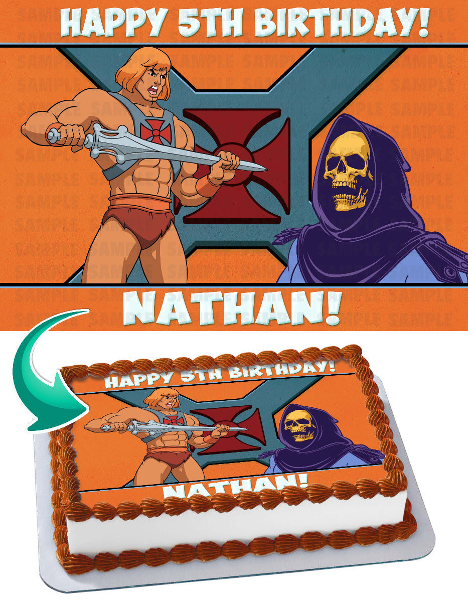 HeMan Skeletor Edible Cake Topper