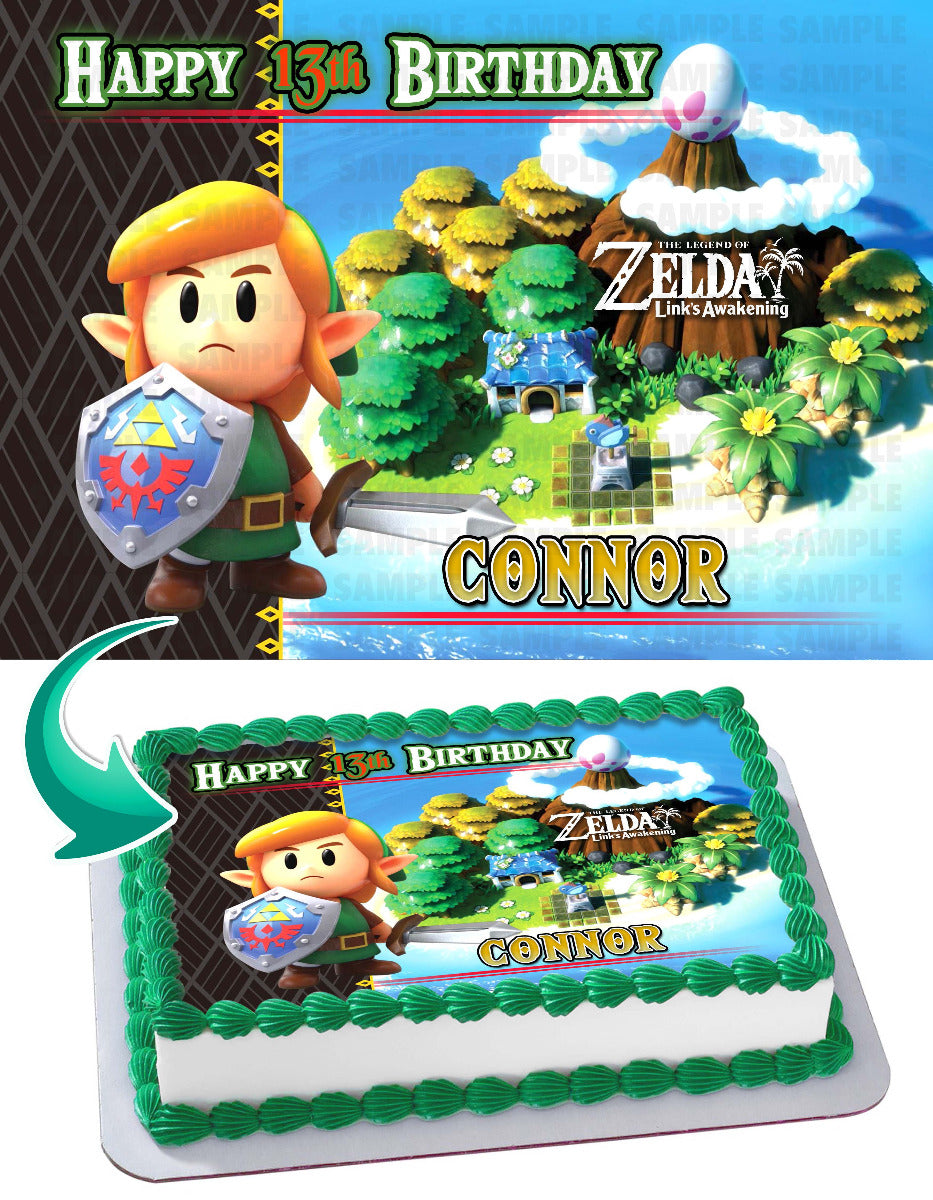 Legend of Zelda Links Awakening Edible Cake Topper