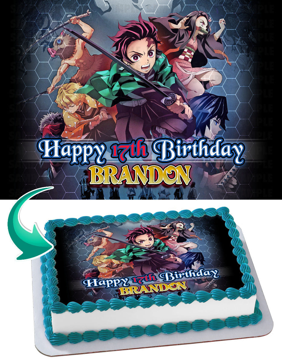 Demon Fighter Edible Cake Topper