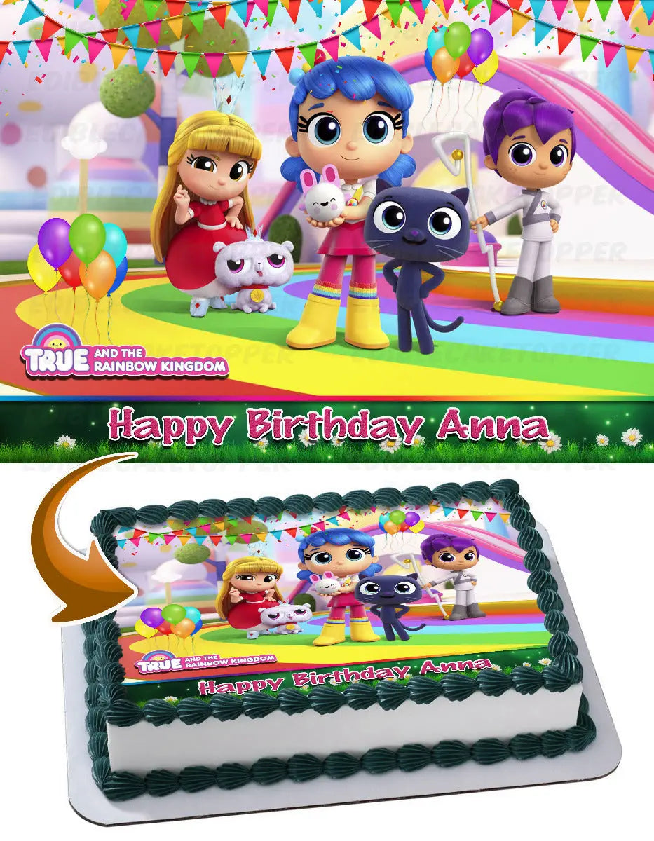 True and the Rainbow Kingdom TMB Edible Cake Topper