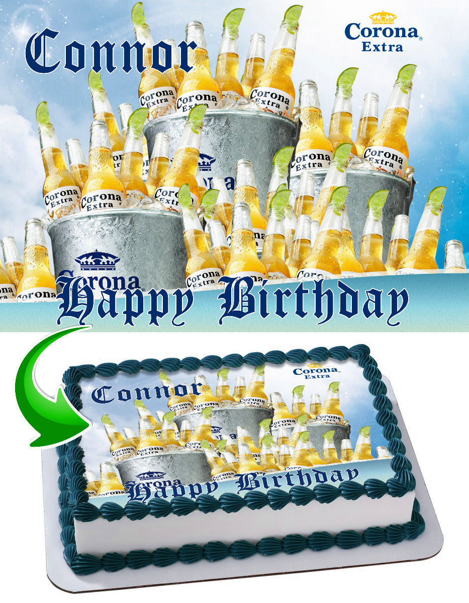 Corona Beer CBR Edible Cake Topper