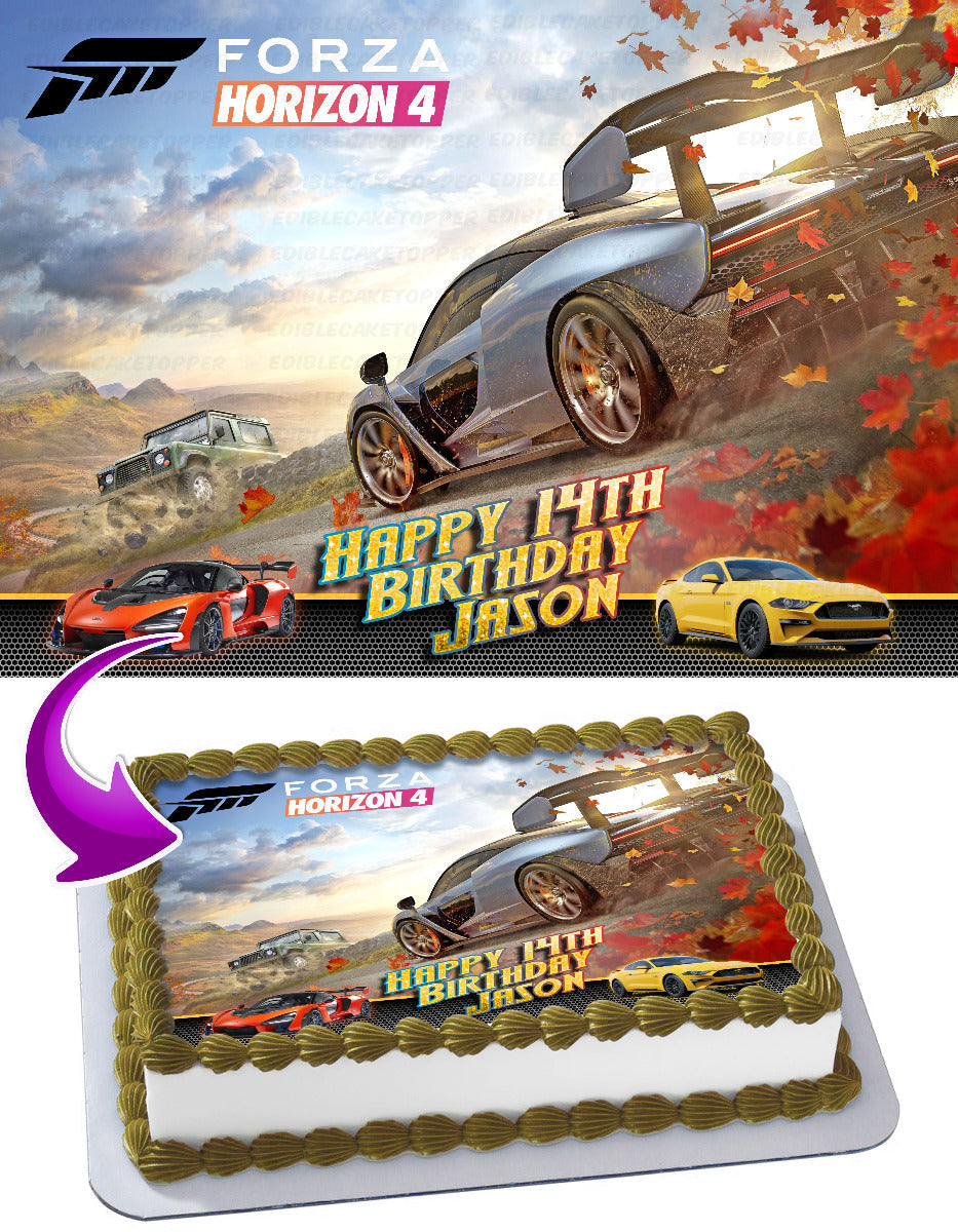 Forza Horizon Edible Cake Topper