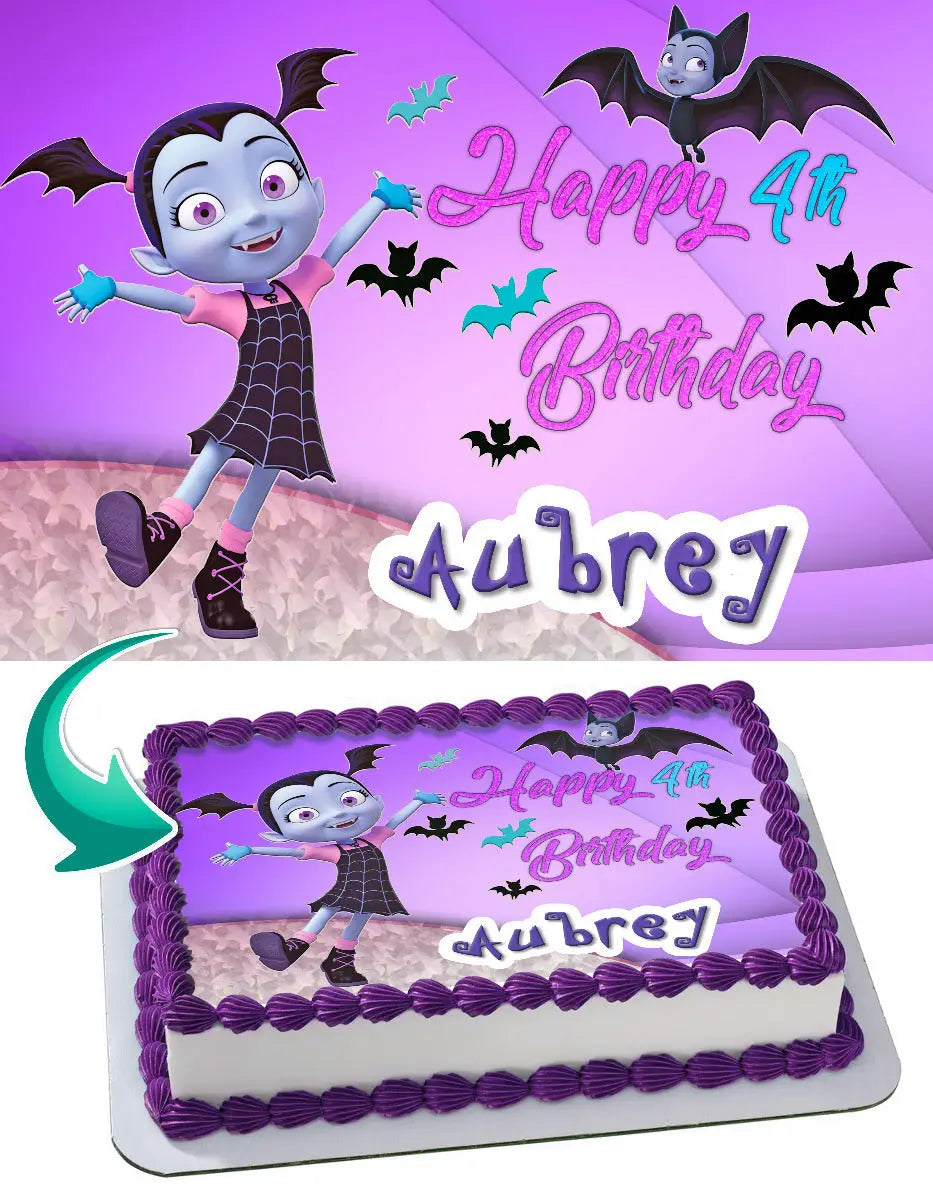 Vampirina 3 Edible Cake Topper