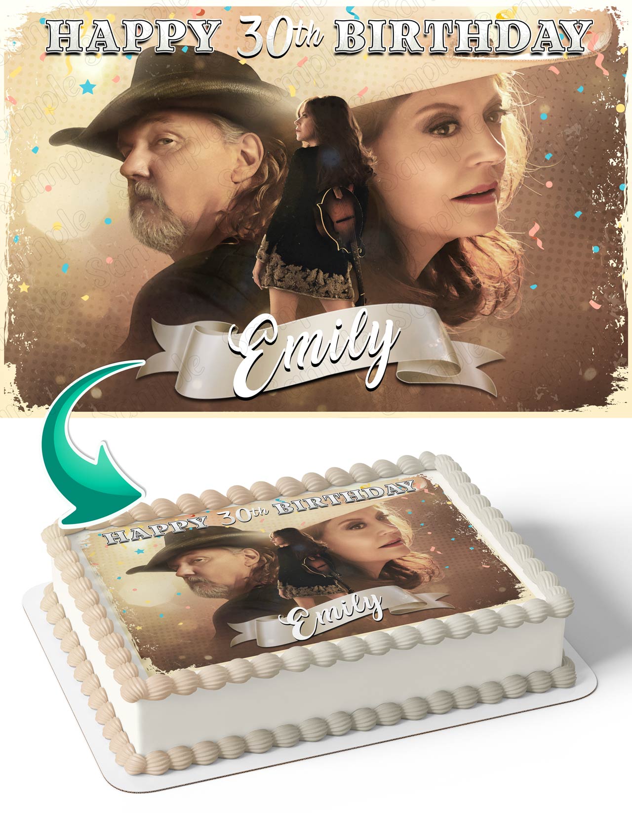 Monarch TV series Edible Cake Topper