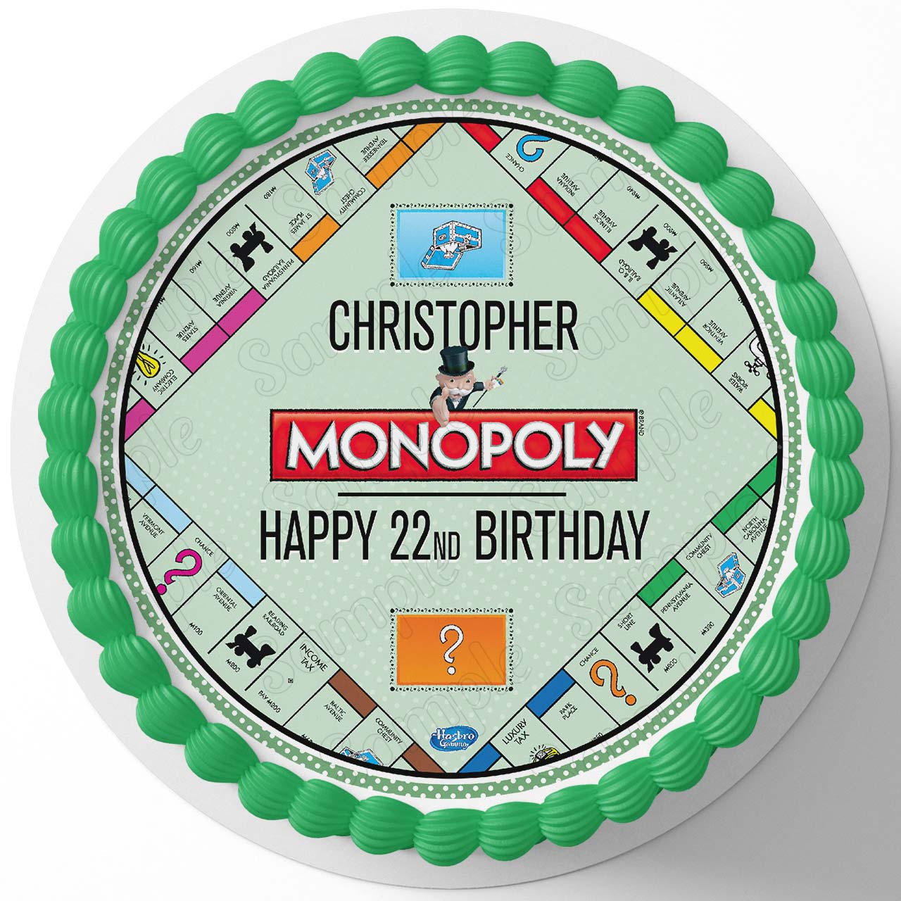 Money Desk Game Round – Icing Sheet Birthday - Personalized Edible Cake Topper | Custom Icing Sheet | Birthday Cake Decoration | Photo Cake Image