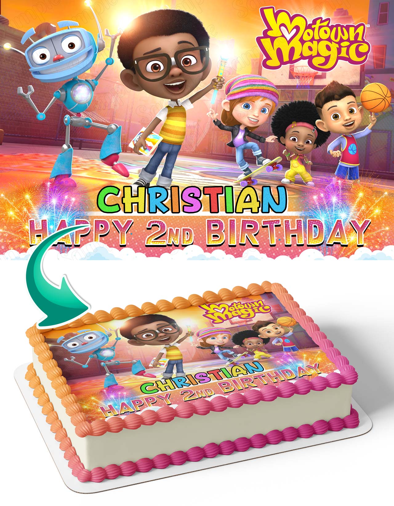 Motown Magic Kids Edible Cake Topper