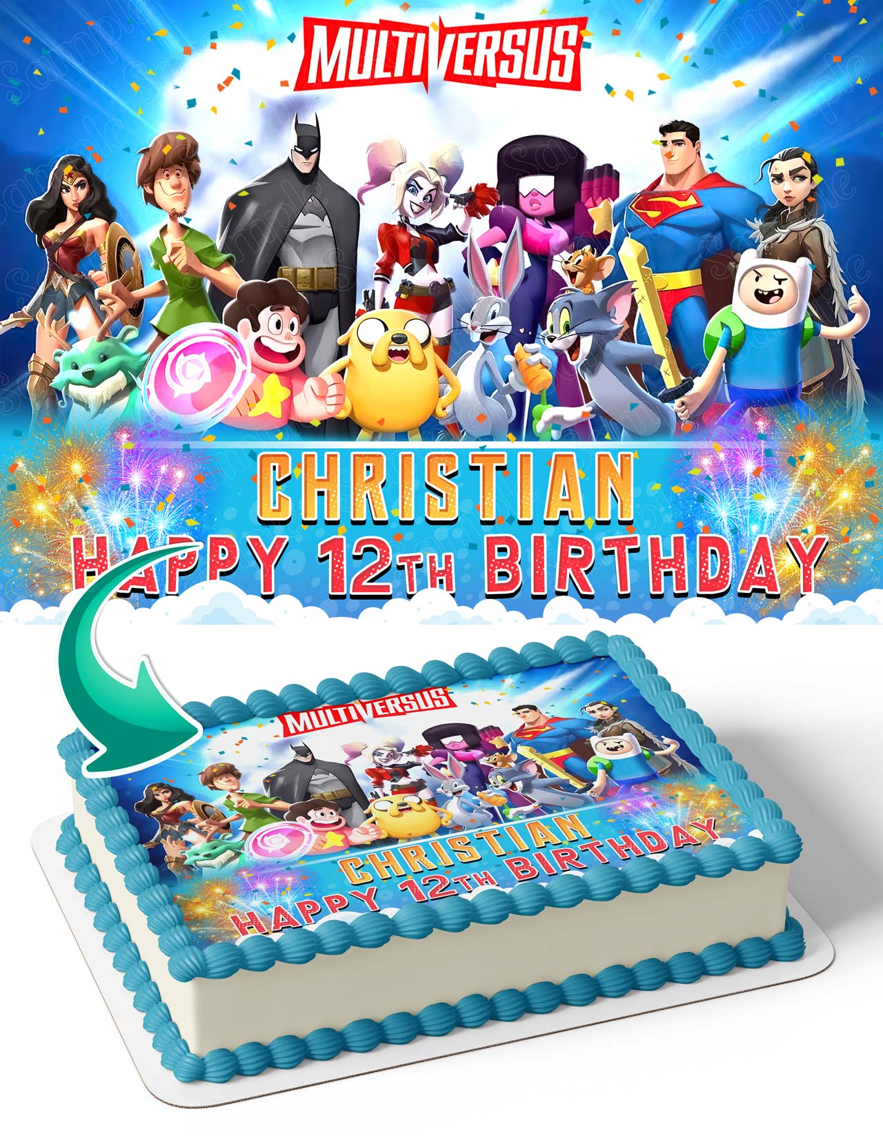 MultiVersus Edible Cake Topper