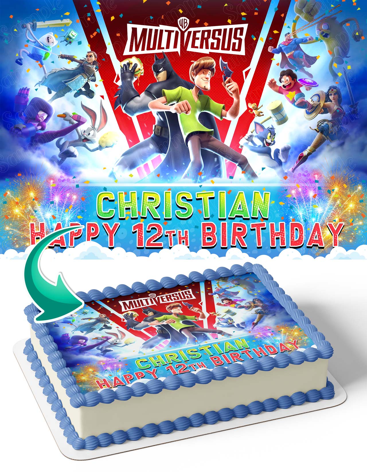 MultiVersus MV Edible Cake Topper
