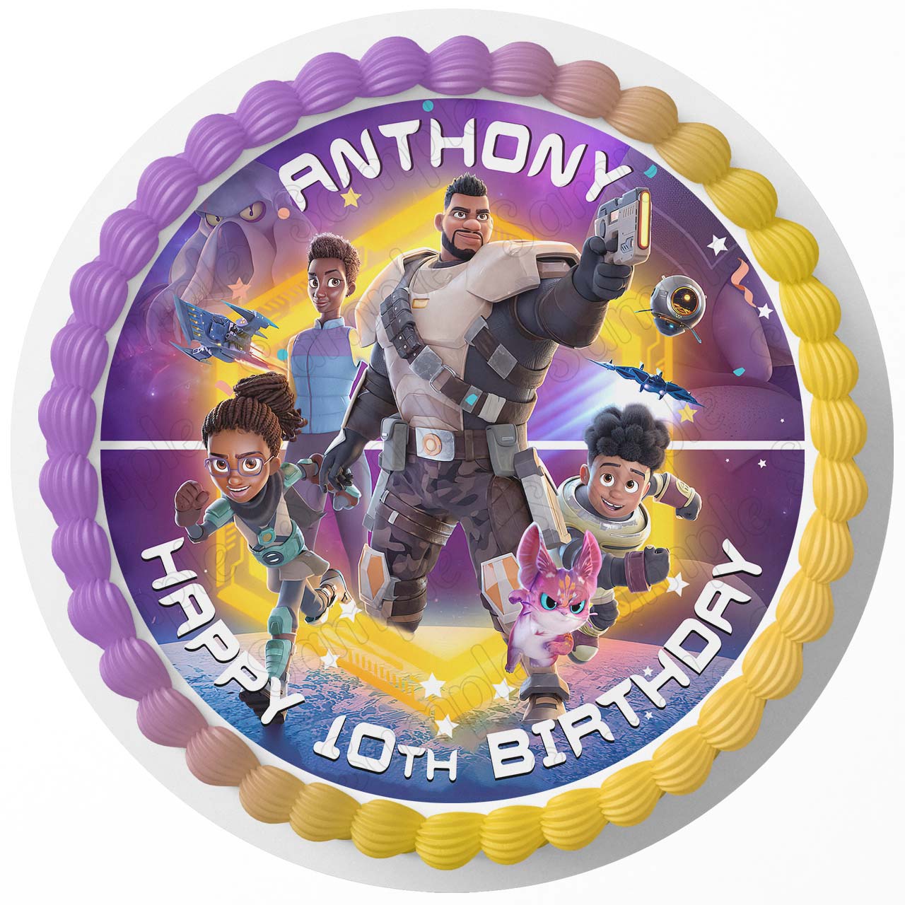 My Dad the Bounty Hunter Kids Round – Icing Sheet Birthday - Personalized Edible Cake Topper | Custom Icing Sheet | Birthday Cake Decoration