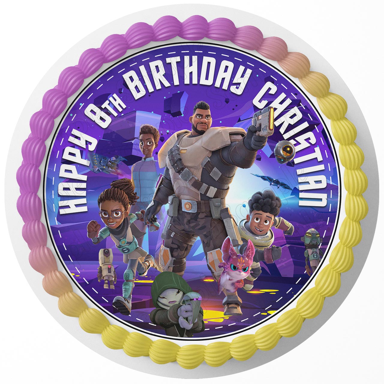 My Dad The Bounty Hunter Round – Icing Sheet Birthday - Personalized Edible Cake Topper | Custom Icing Sheet | Birthday Cake Decoration