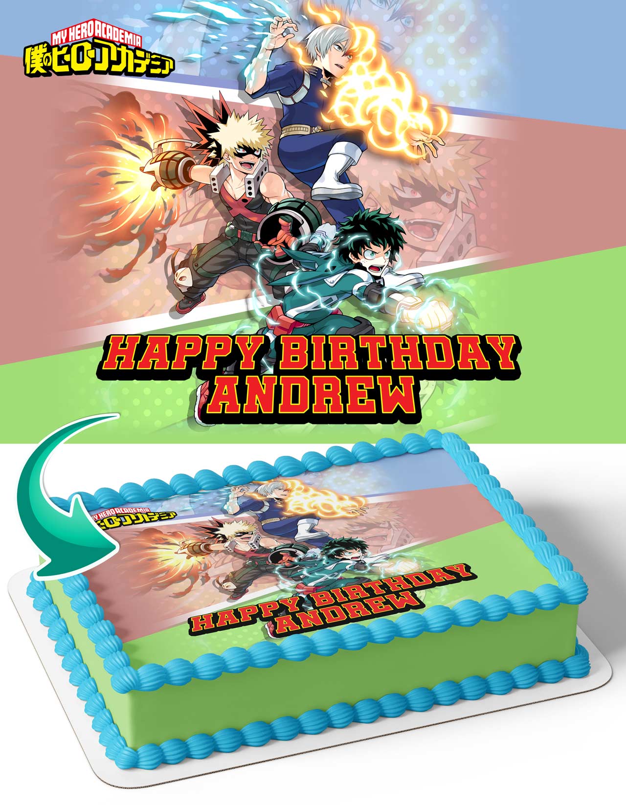 Hero Kids Academy Edible Cake Topper