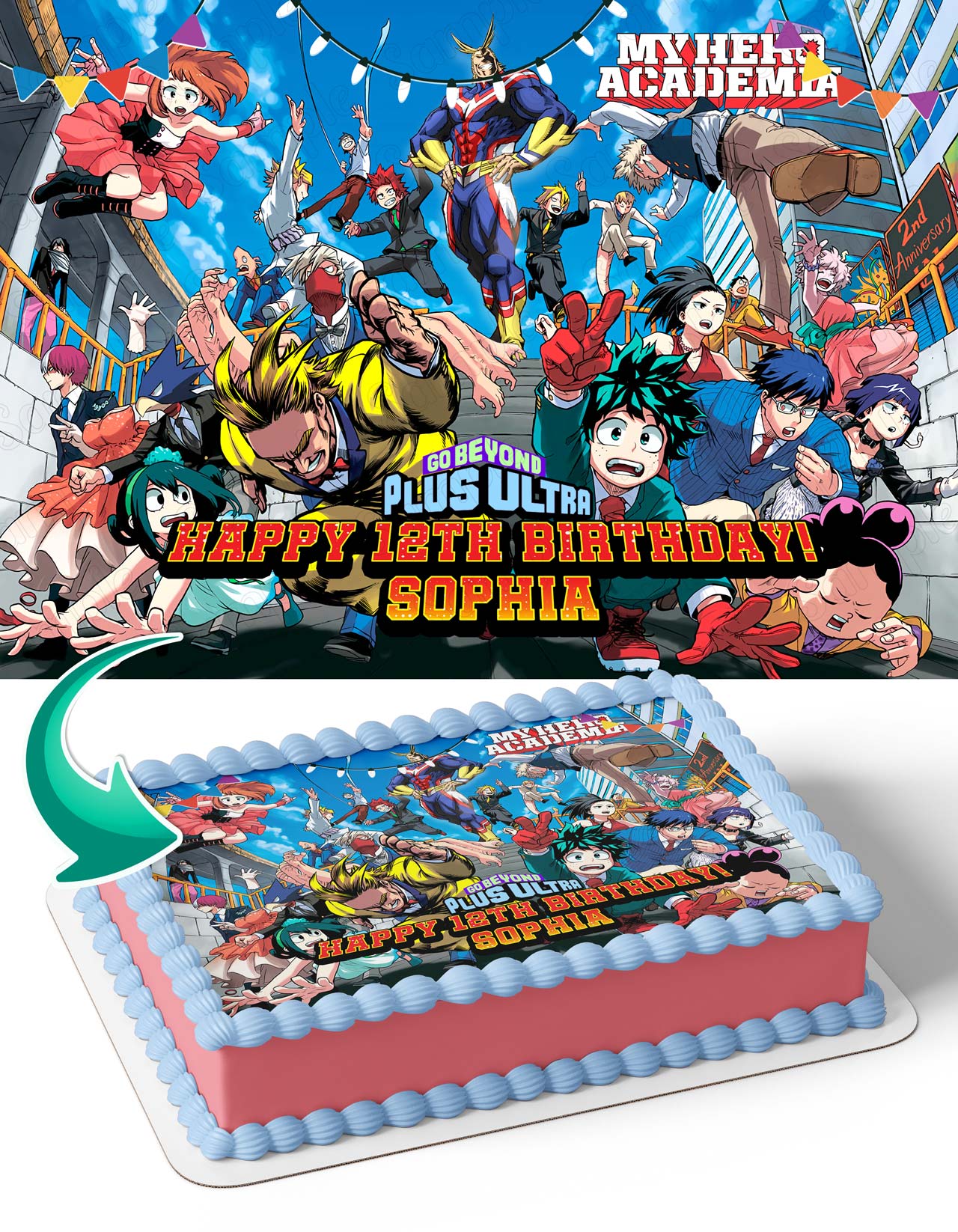 Hero Kids Academy3 Edible Cake Topper