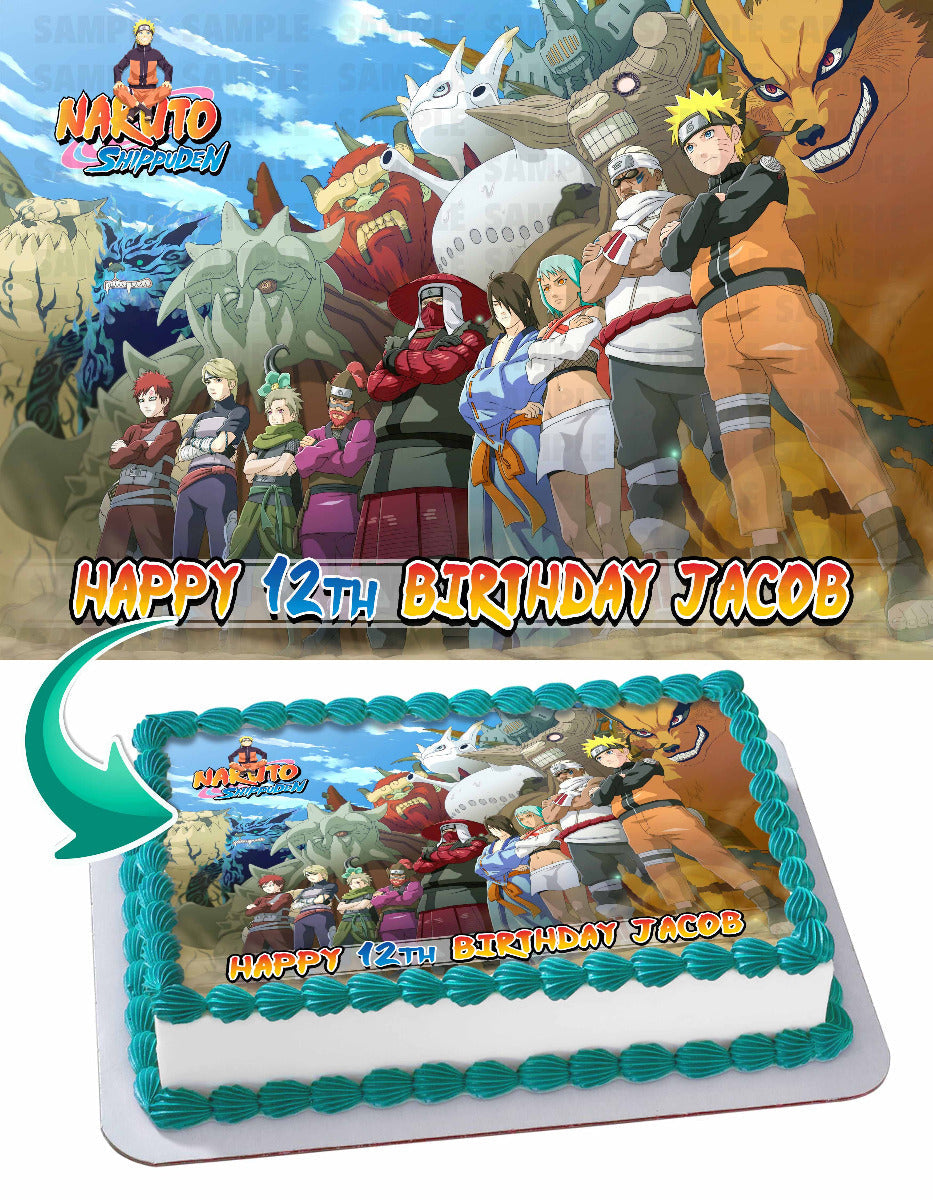 Naturo Shippuden Edible Cake Topper