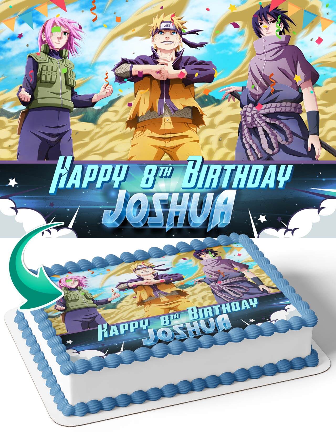 Naruto NT A Personalized Edible Image 