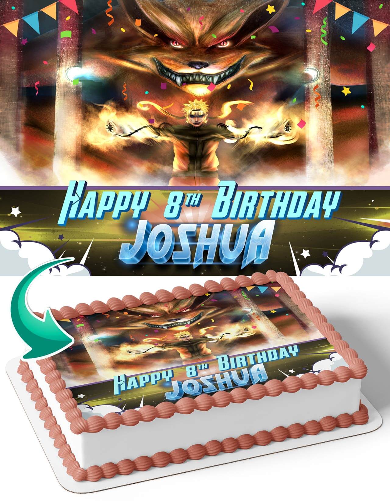 Naruto Uzumaki NT Personalized Edible Image