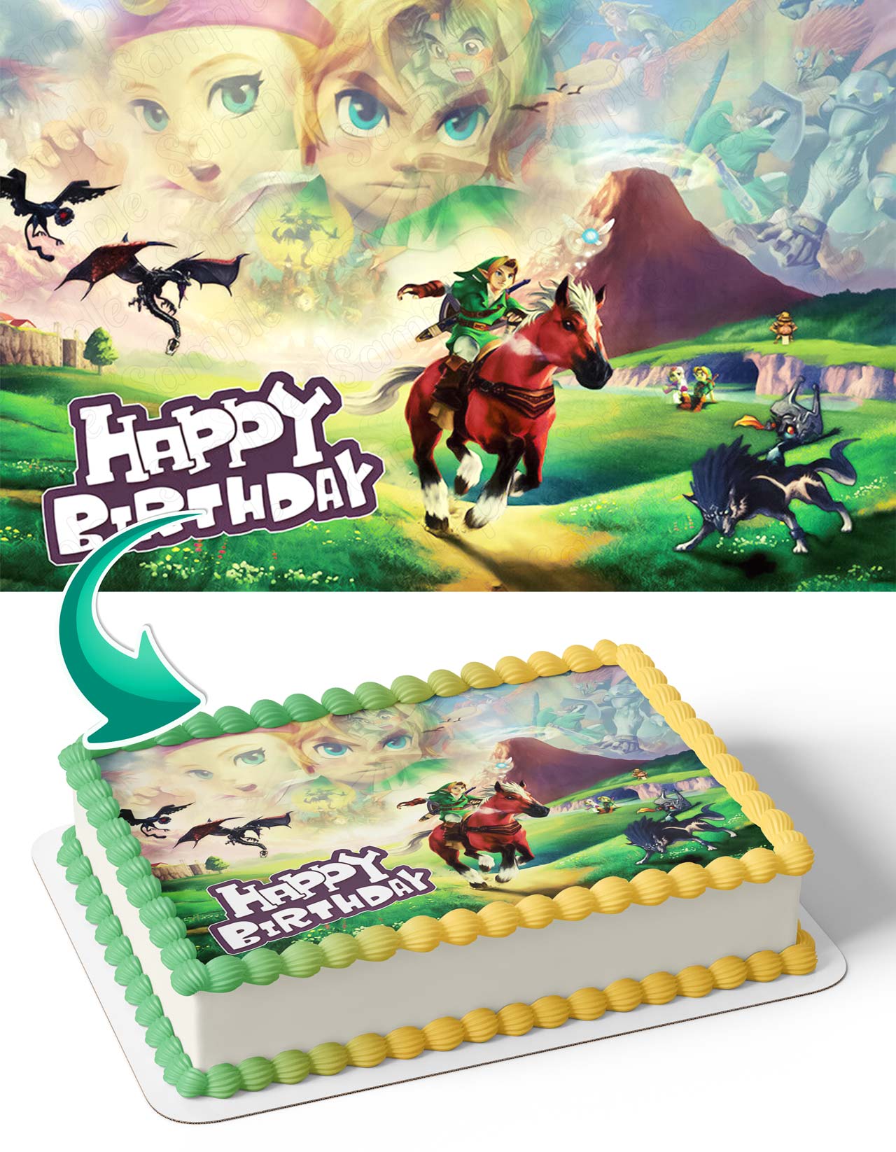 Gaming The Legend of Zelda Edible Cake Topper