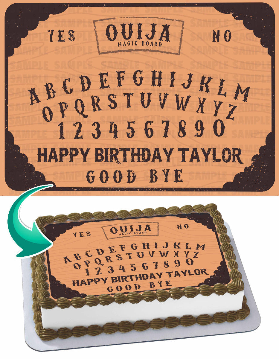Ouija Board Edible Cake Topper