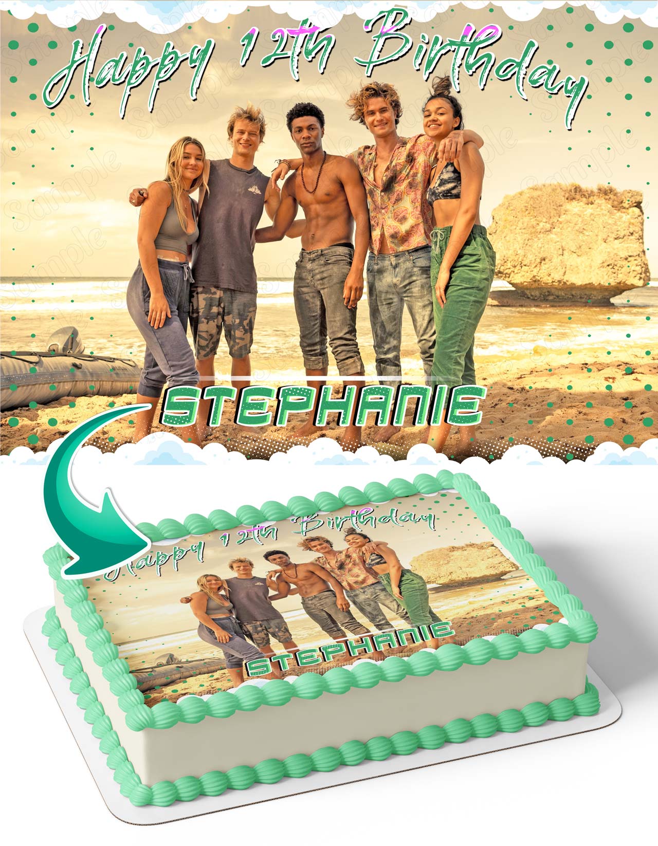 Outer Banks Edible Cake Topper