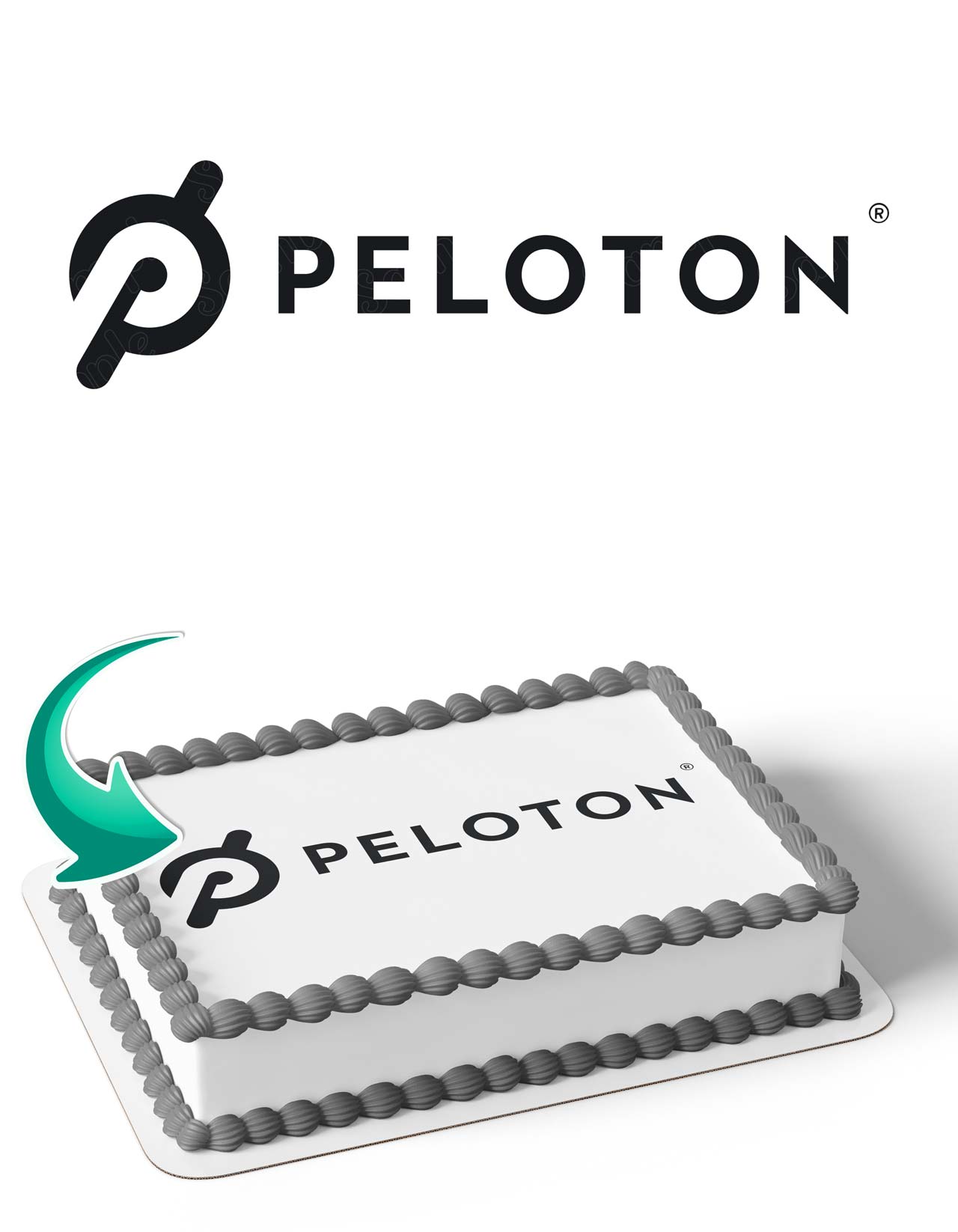 Peloton Cake Deco Edible Cake Topper