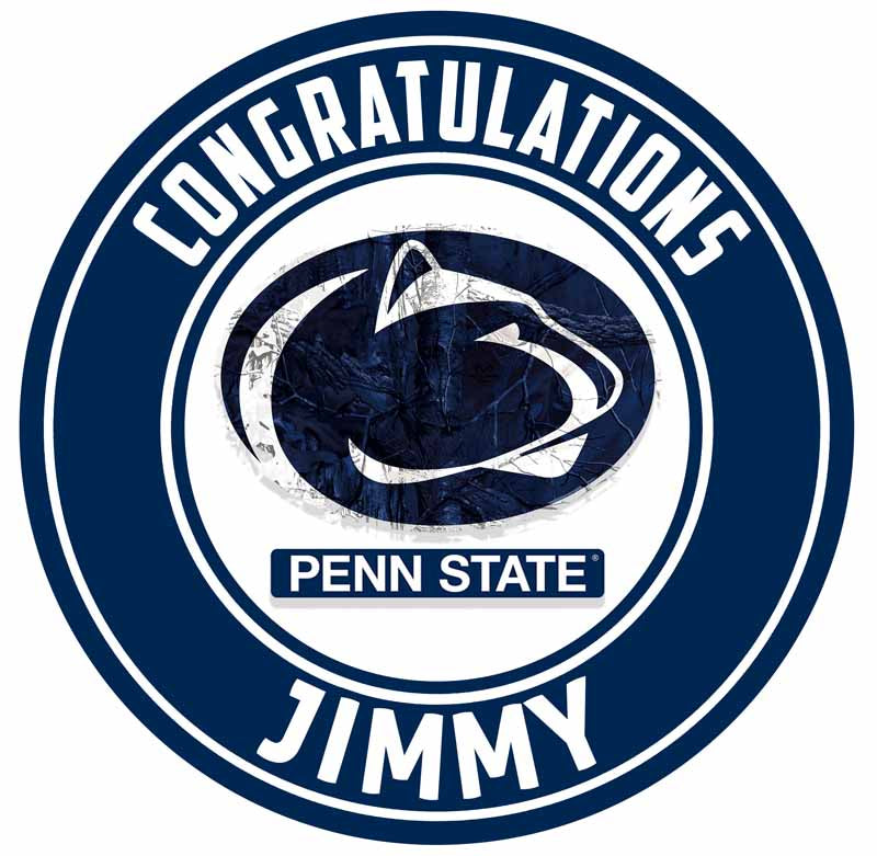 Penn State Nittany Lions RZW Round – Icing Sheet Birthday - Personalized Edible Cake Topper | Custom Icing Sheet | Birthday Cake Decoration