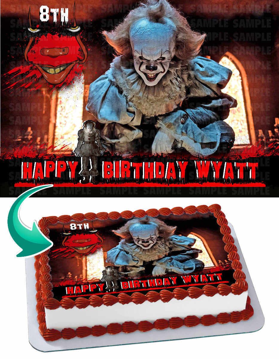 Pennywise IT Edible Cake Topper