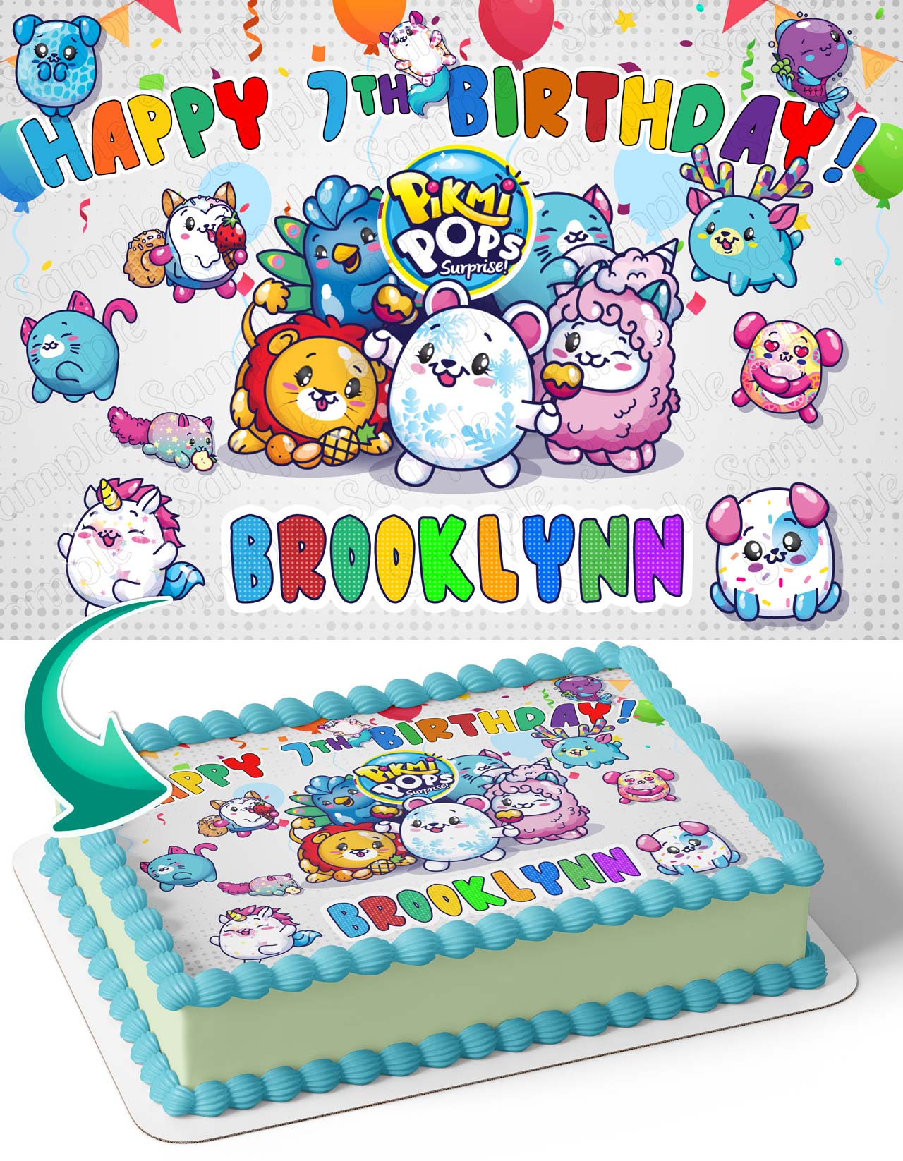 Pikmi Pops Surprise Edible Cake Topper