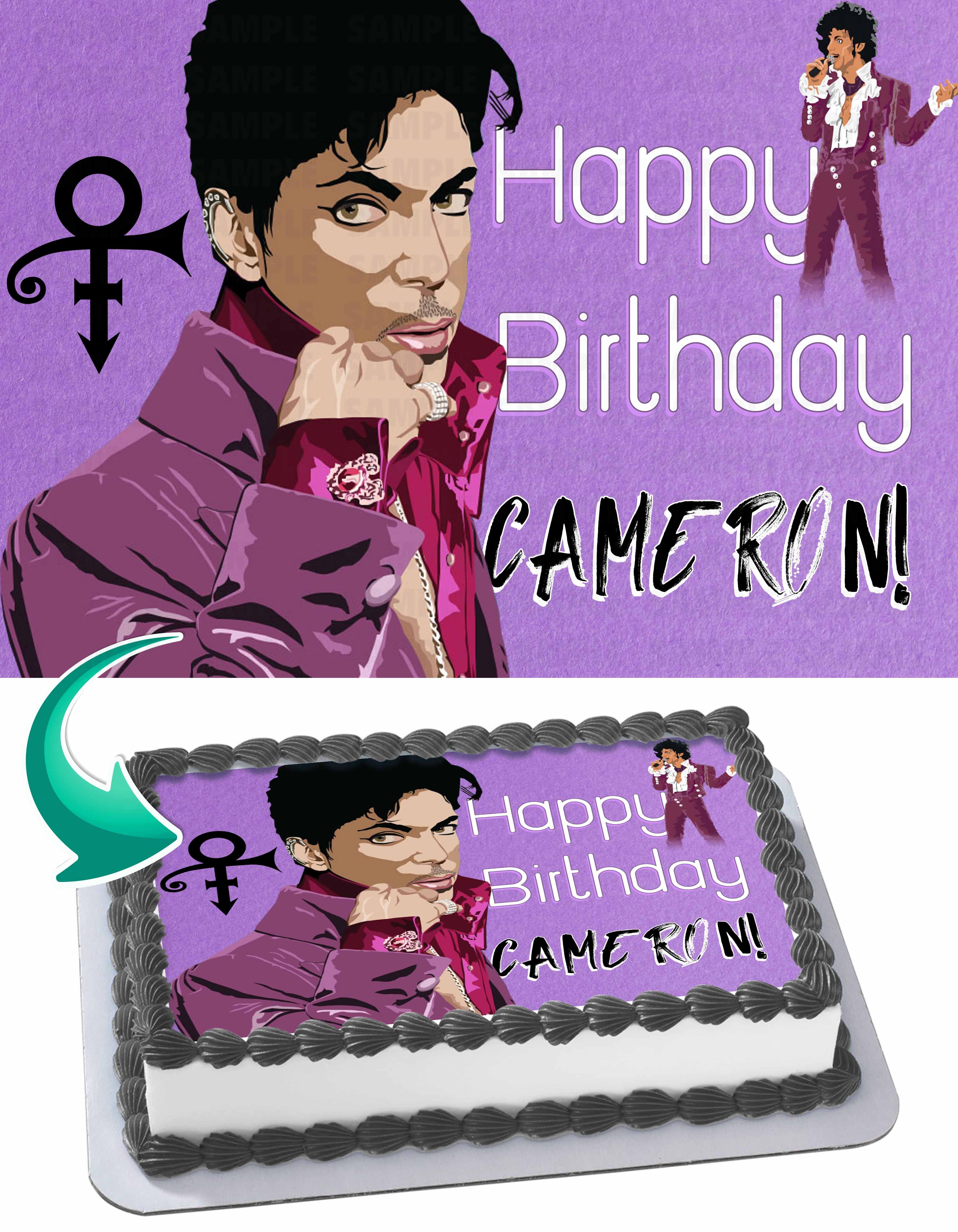Prince Singer Edible Cake Topper