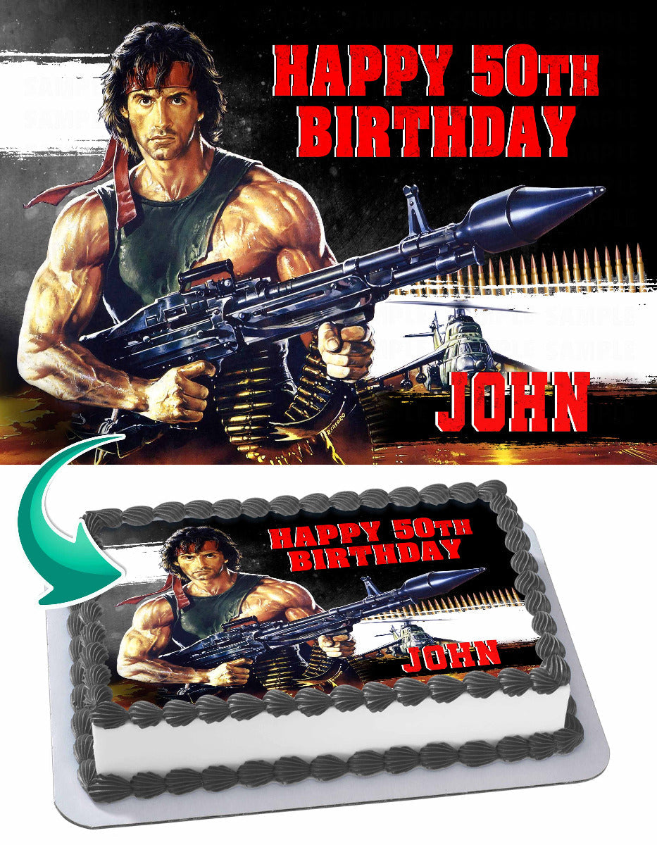 Rambo Edible Cake Topper