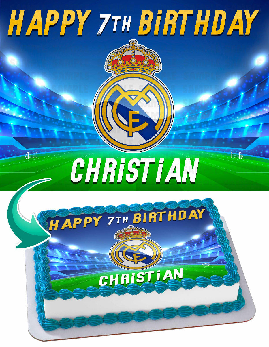 Real Madrid Edible Cake Topper