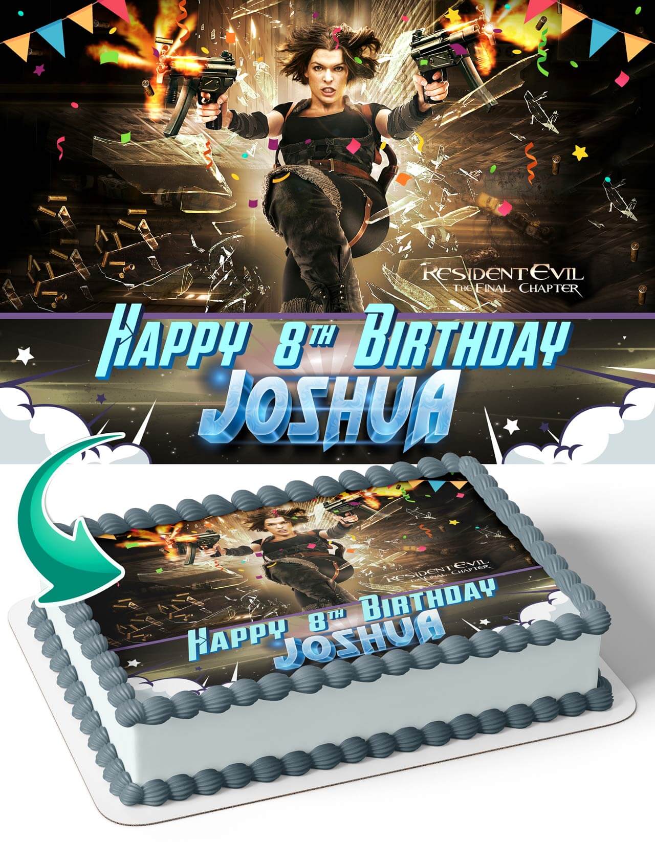 Resident Evil RS Personalized Edible Image