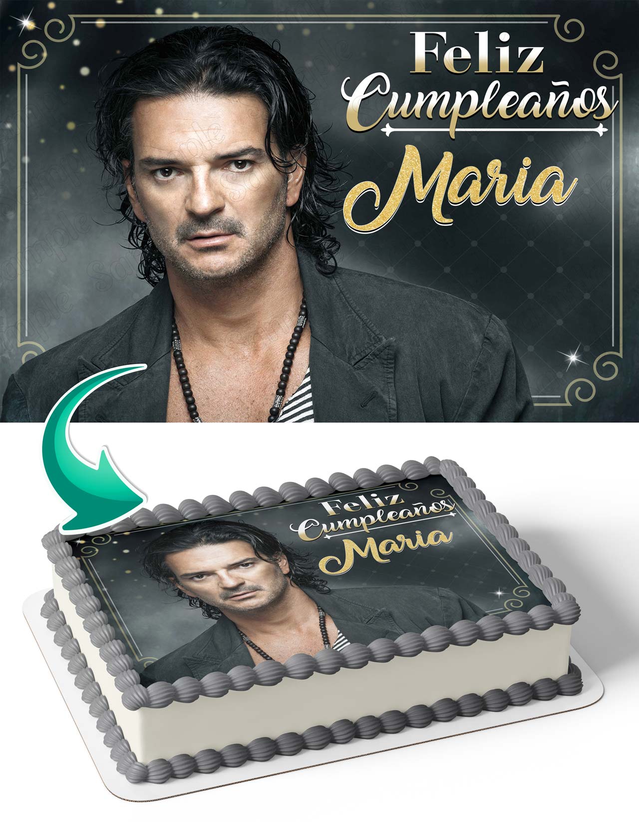 Ricardo Arjona Edible Cake Topper