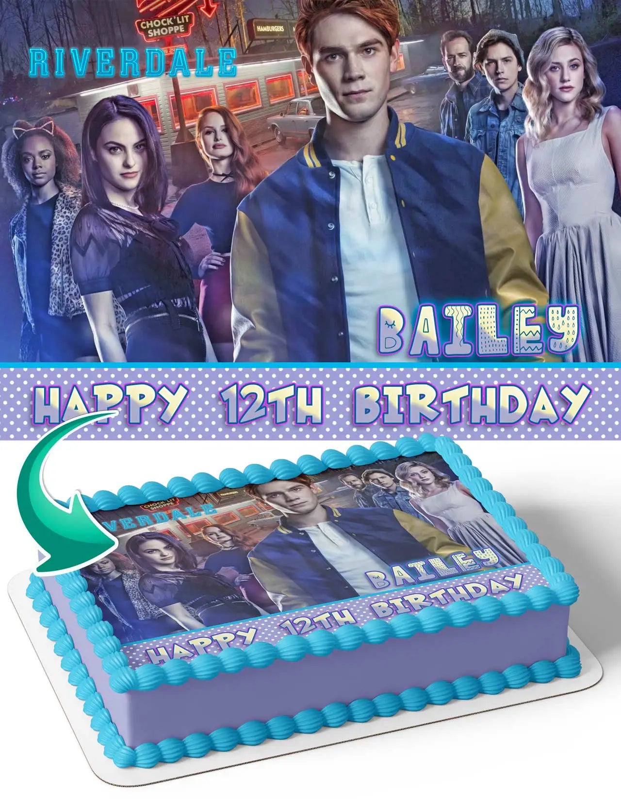 Riverdale Edible Cake Topper