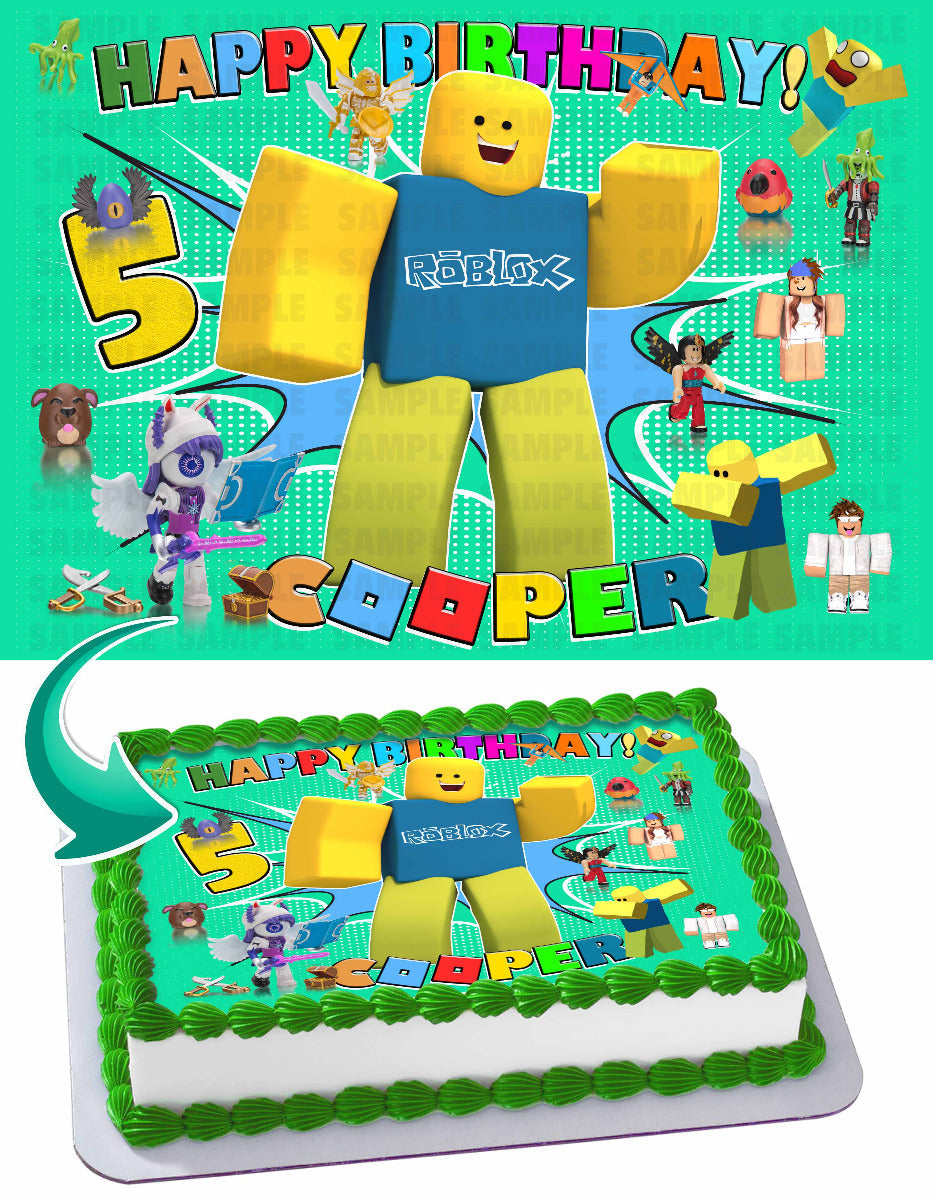 Roblocks RBL Edible Cake Topper