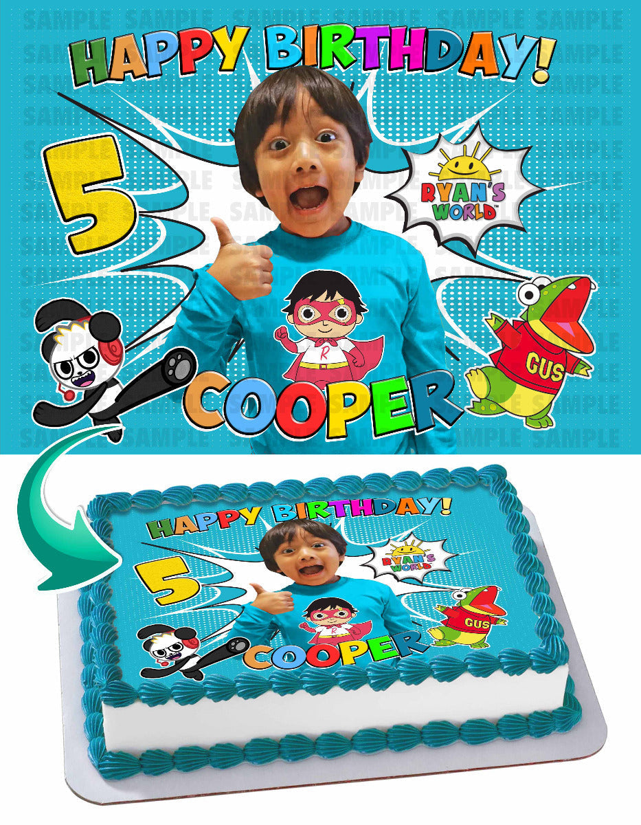 Ryans World Edible Cake Topper