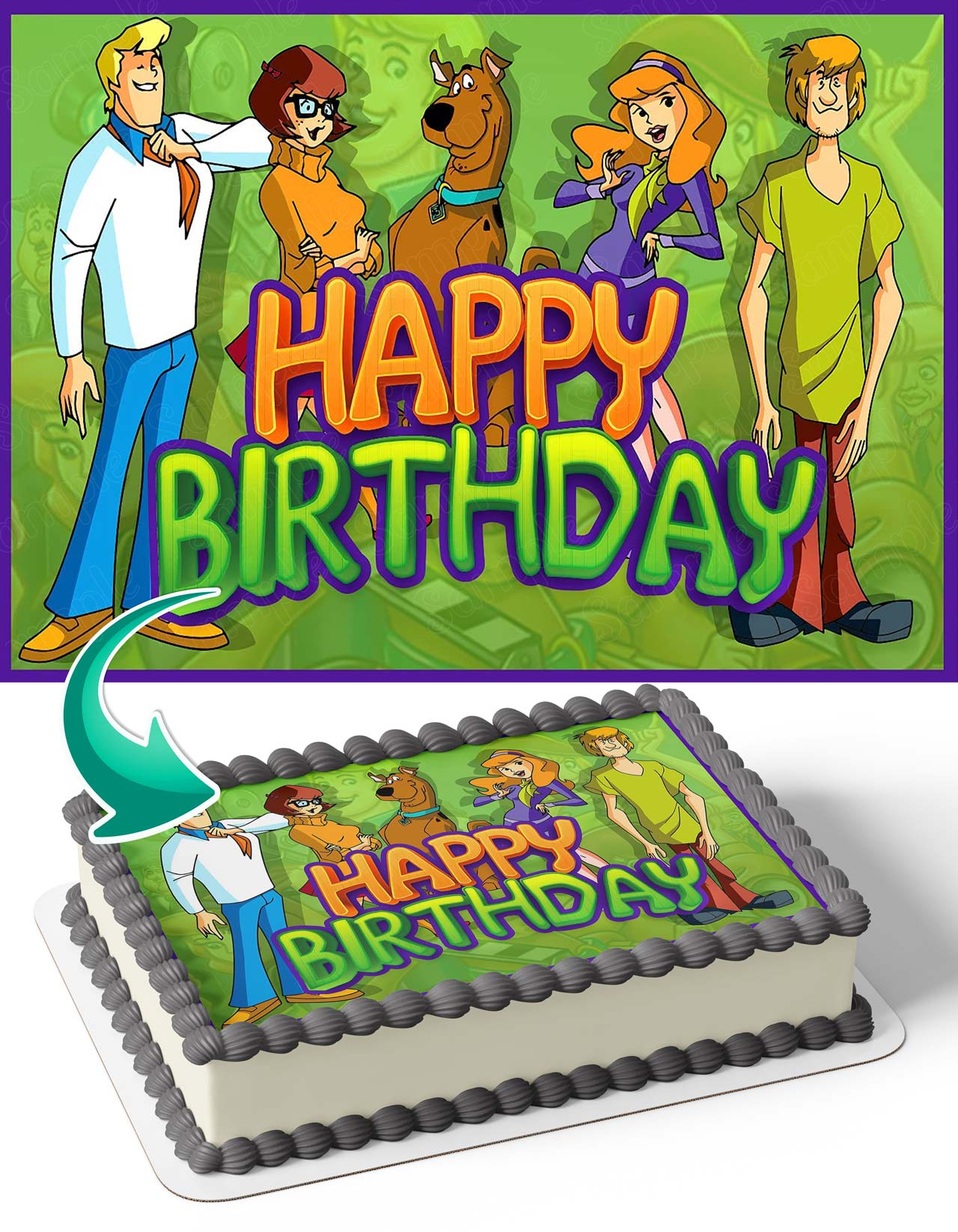 ScoobyDoo Shaggy SC Edible Cake Topper