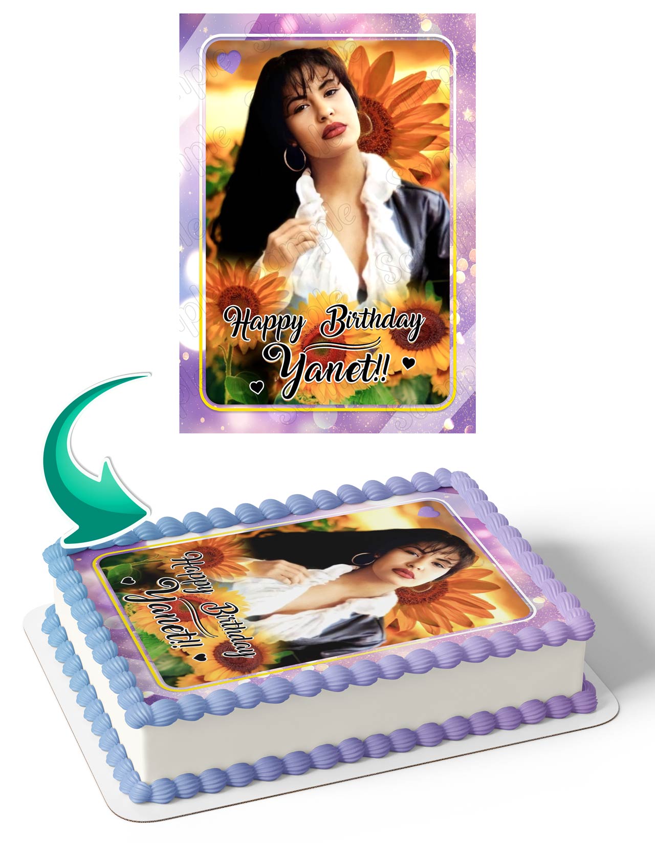 Selena Edible Cake Topper