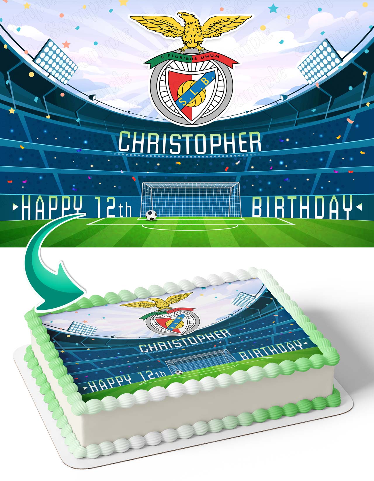 SL Benfica Edible Cake Topper