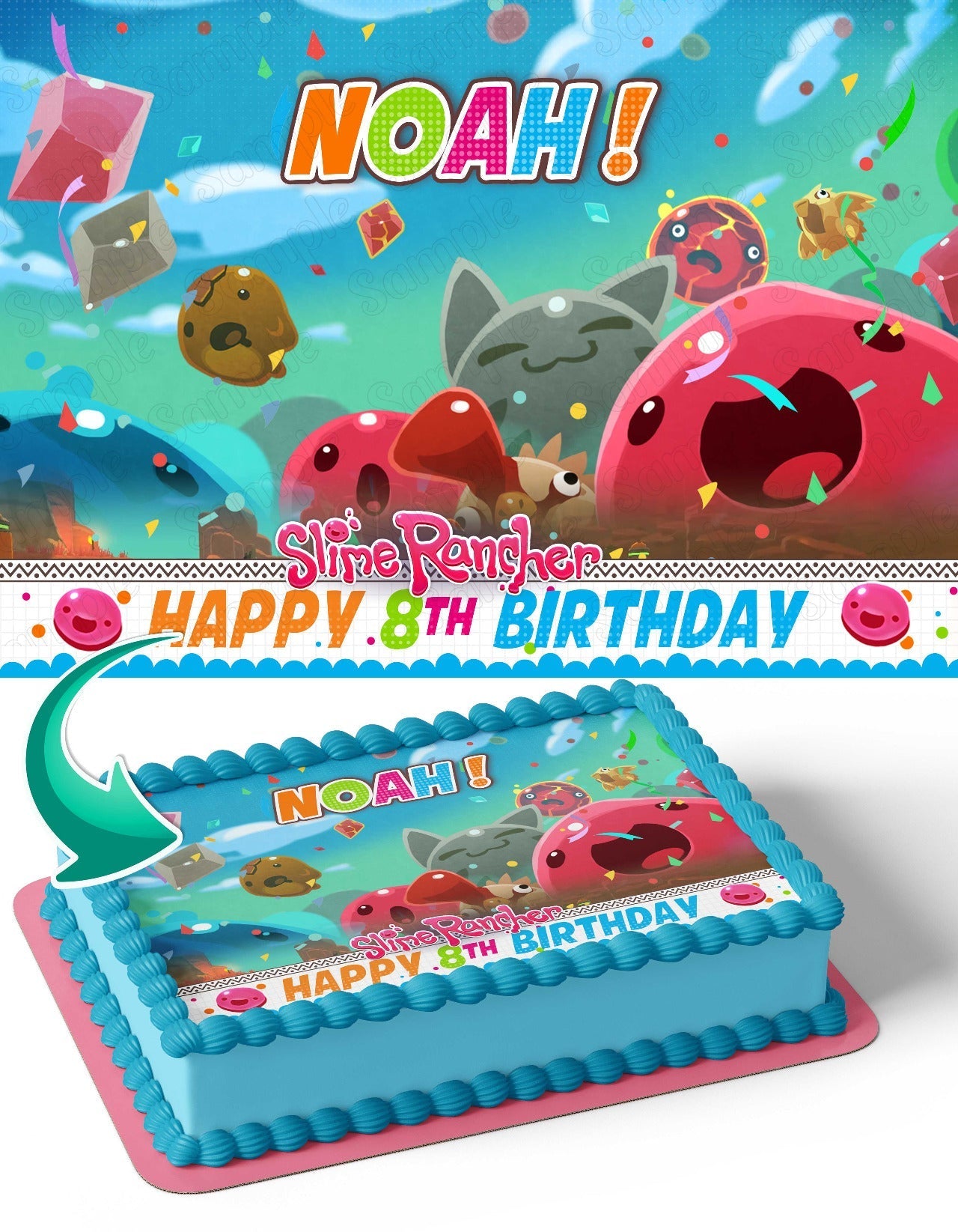 Slime Rancher Edible Cake Topper