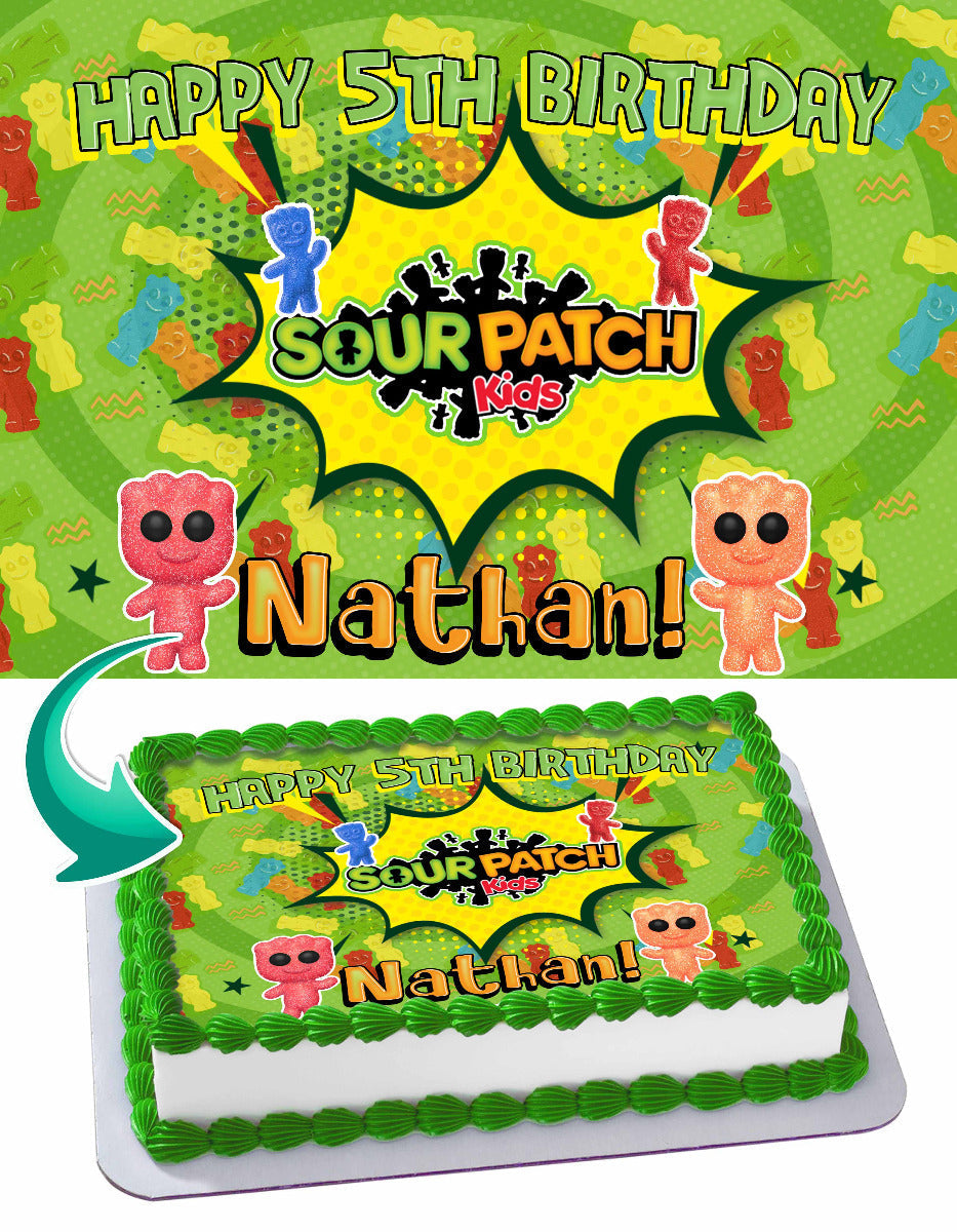 Sour Patch Kids Edible Cake Topper