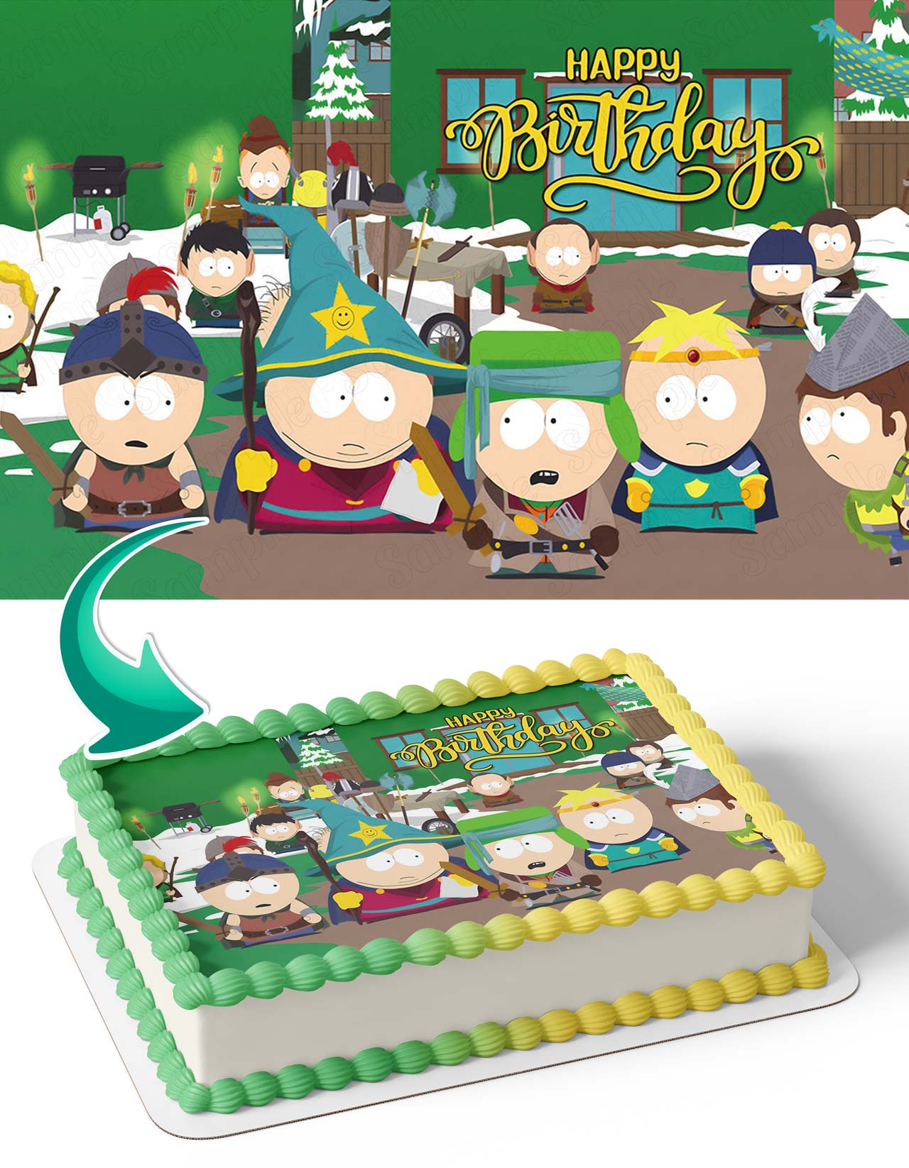 South Park GB Edible Cake Topper