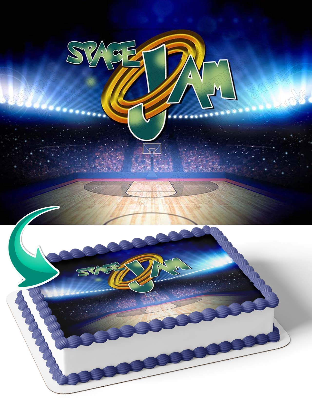 Space Jam SP Edible Cake Topper