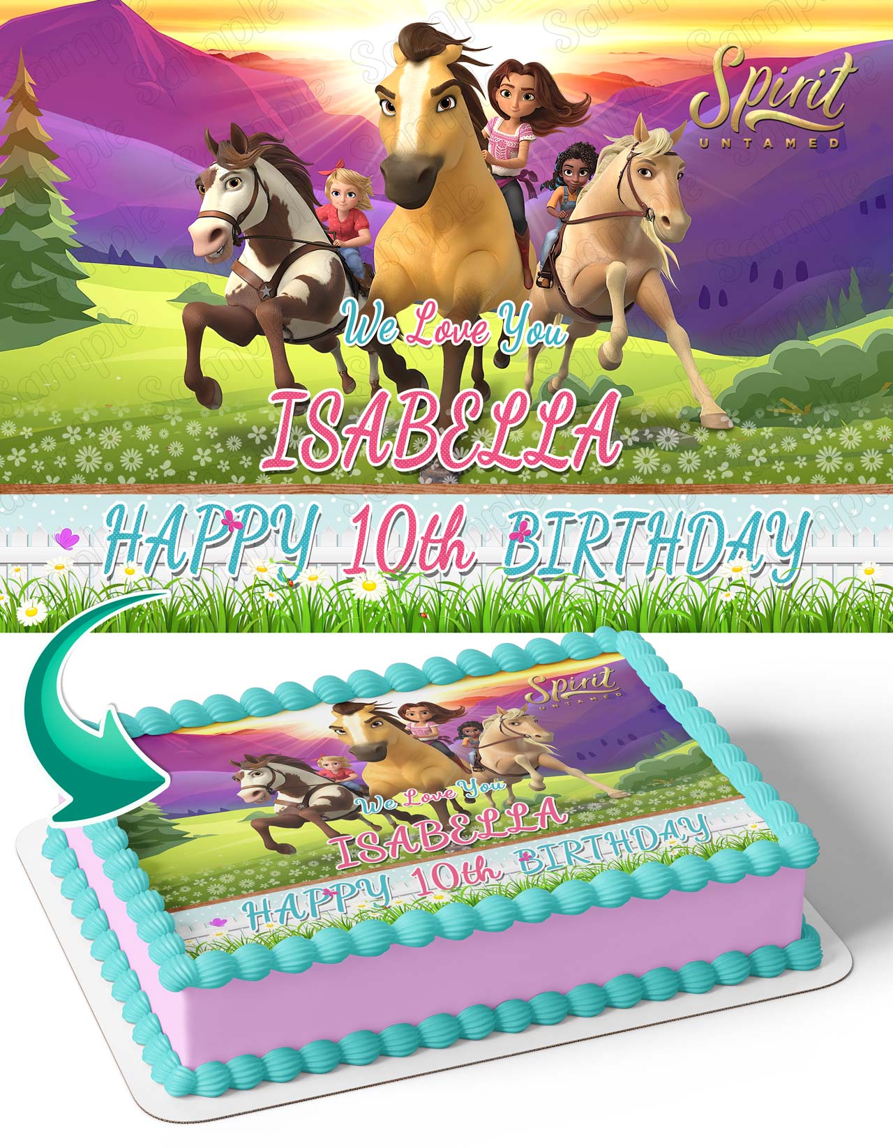 Spirit Untamed Edible Cake Topper
