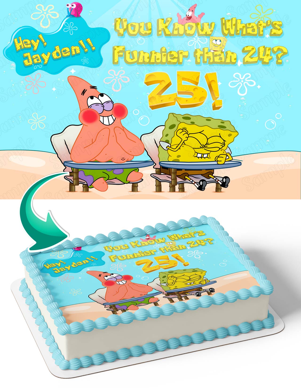 Square Pants Boy Funnier Than 24 25 Funny Fun Edible Cake Topper