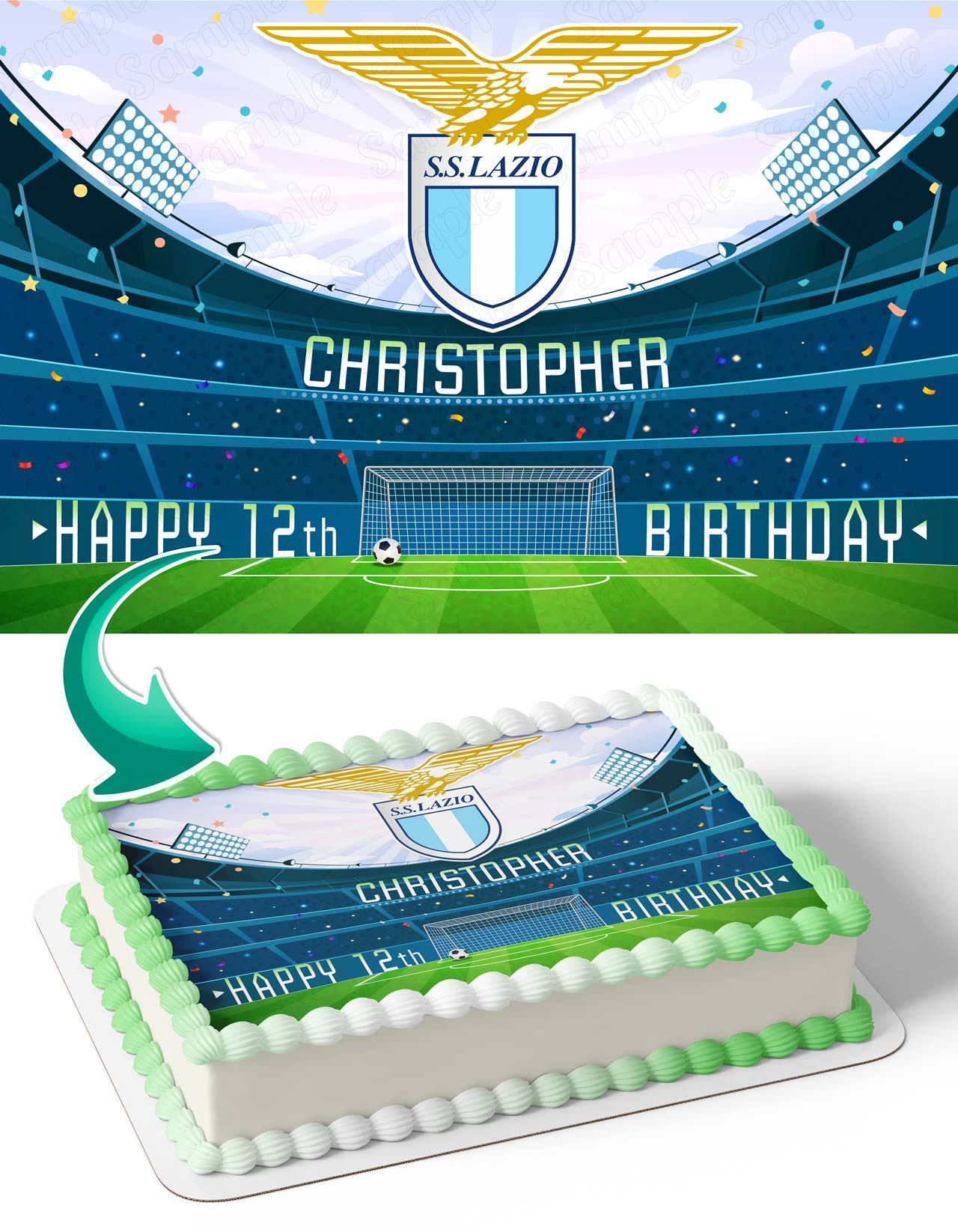 SS Lazio Edible Cake Topper