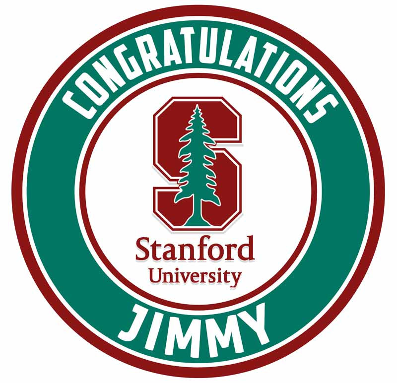Stanfo University Round – Icing Sheet Birthday - Personalized Edible Cake Topper | Custom Icing Sheet | Birthday Cake Decoration | Photo Cake Image